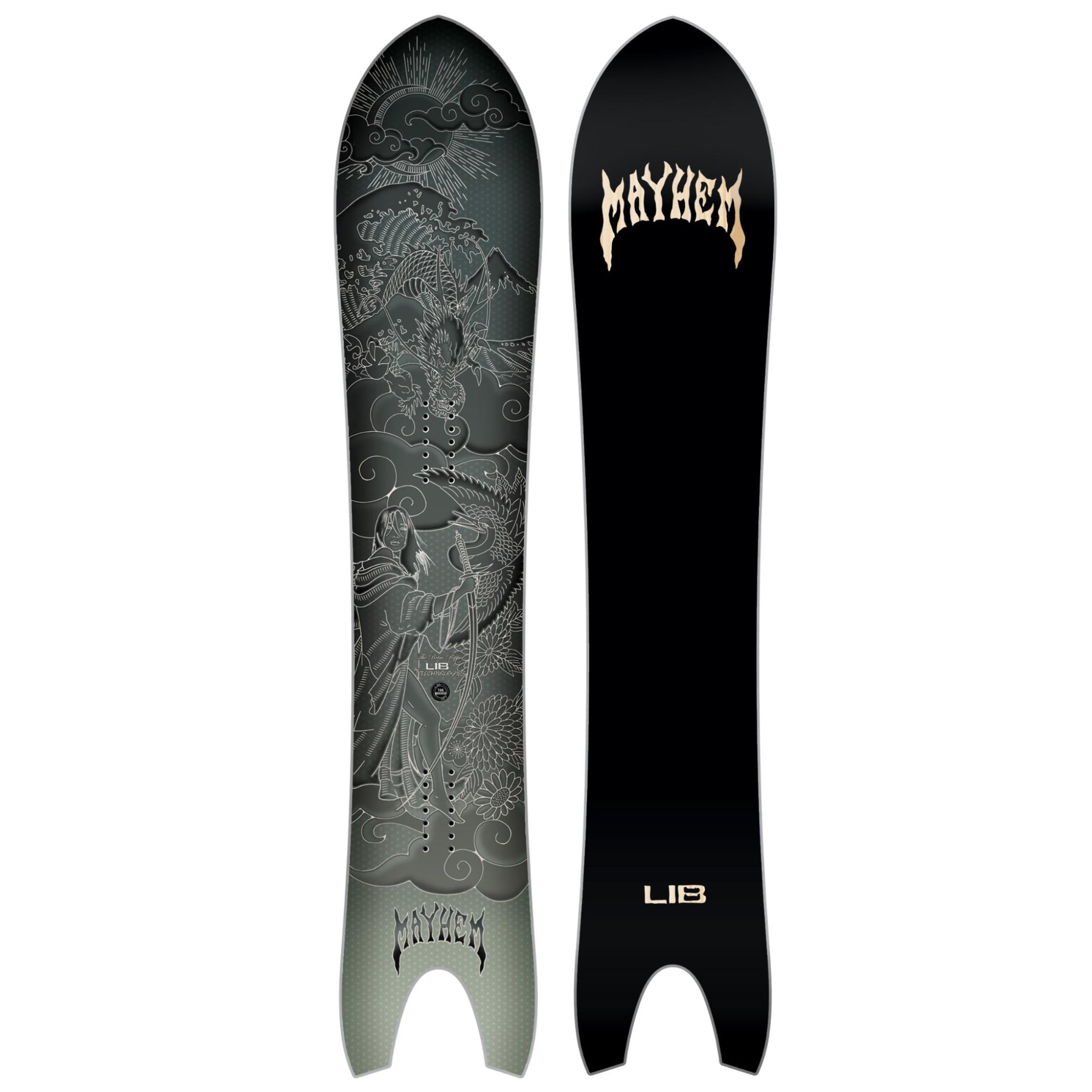 スノーボード LIB TECH MAYHEM The Retro Ripper 156cm Lib Tech Mayhem Retro Ripper Snowboard - 2025