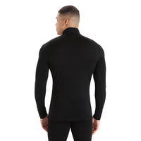 Icebreaker Mens 260 Tech Long Sleeve Half Zip Thermal Top - Black