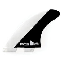 FCS II Mick Fanning Tri Fin Set - Black / White