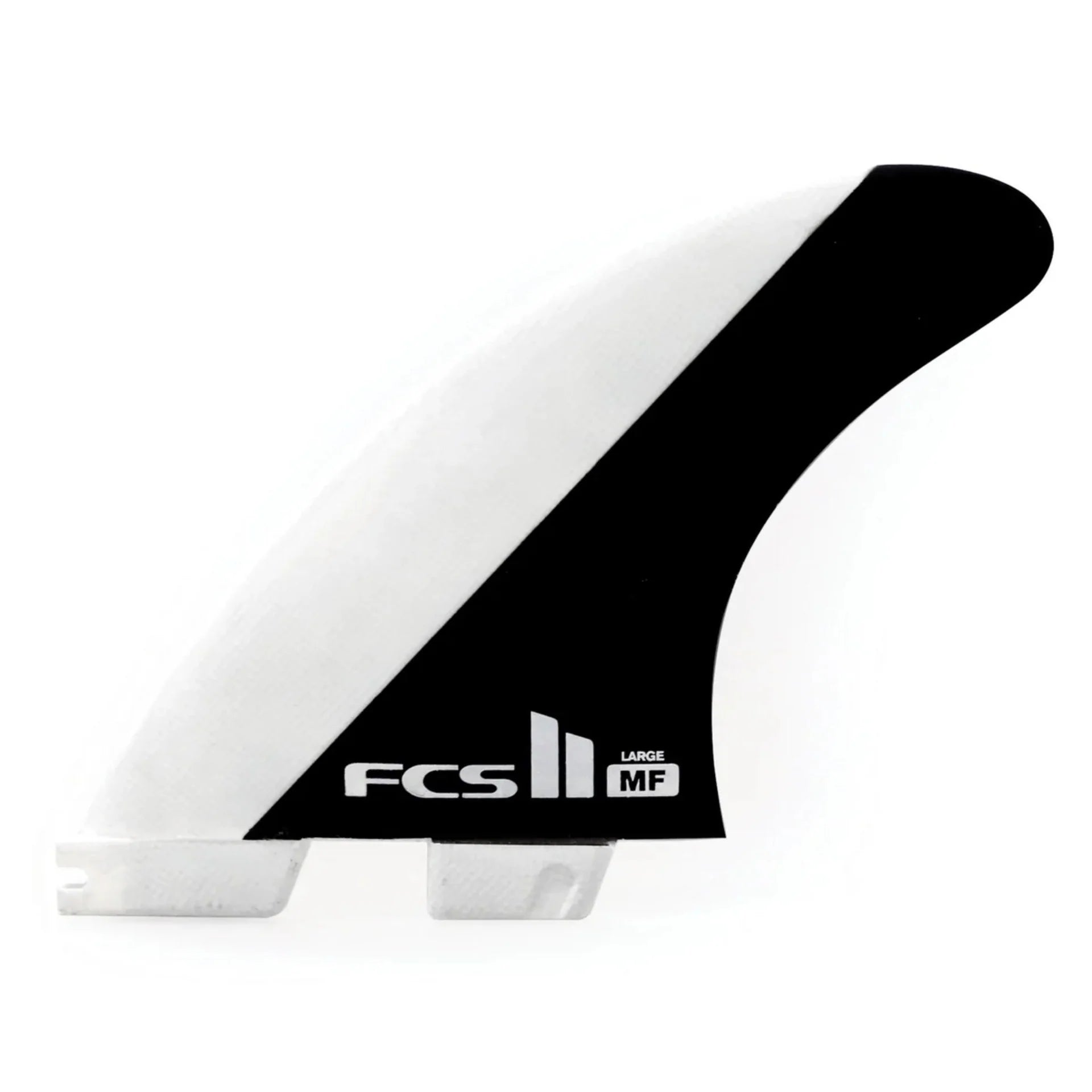 FCS II Mick Fanning Tri Fin Set - Black / White