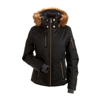 Nils Kitzbuhel Faux Fur Snow Jacket - Black
