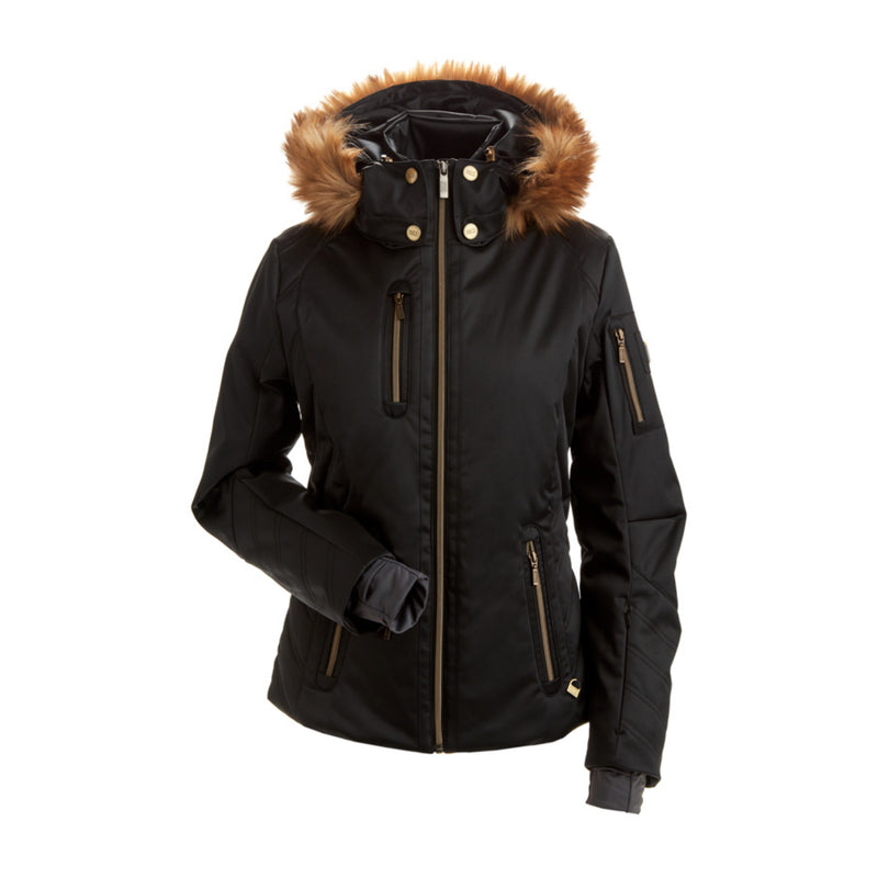 Nils Kitzbuhel Faux Fur Snow Jacket - Black