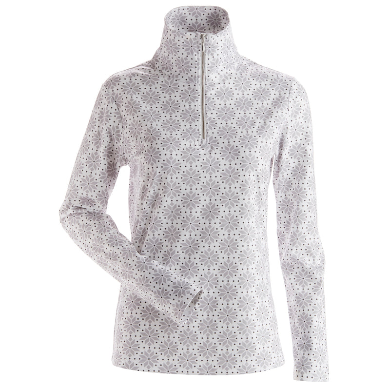 Nils Snowflake T-Neck - White