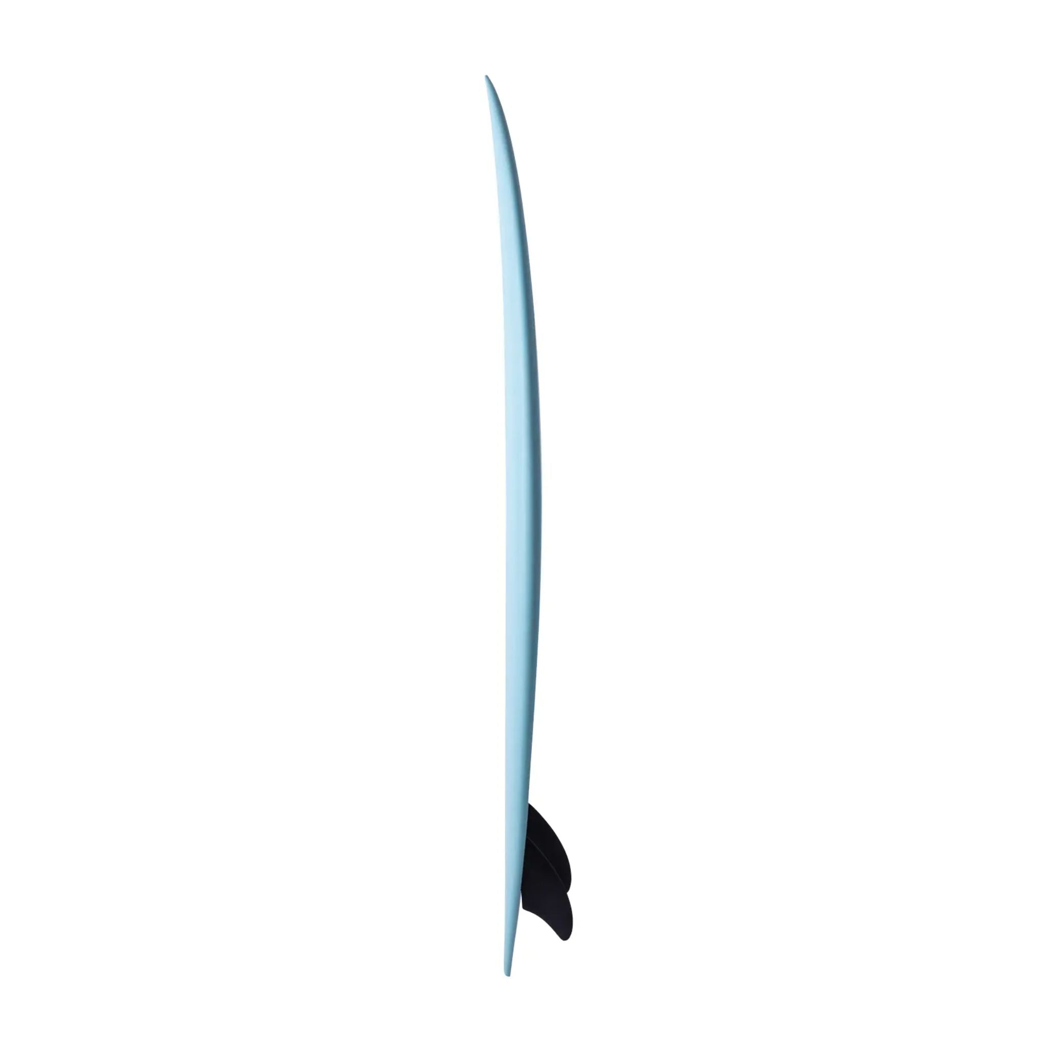 NSP Double Vision Twin Fin Surfboard - PU -Futures CYAN 5-6