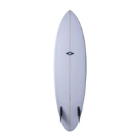NSP Gemini Twin Fin Surfboard - PU - Futures BLUE 6-6