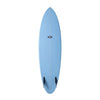 NSP Gemini Twin Fin Surfboard - PU - Futures BLUE 6-6