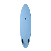 NSP Gemini Twin Fin Surfboard - PU - Futures BLUE 6-6