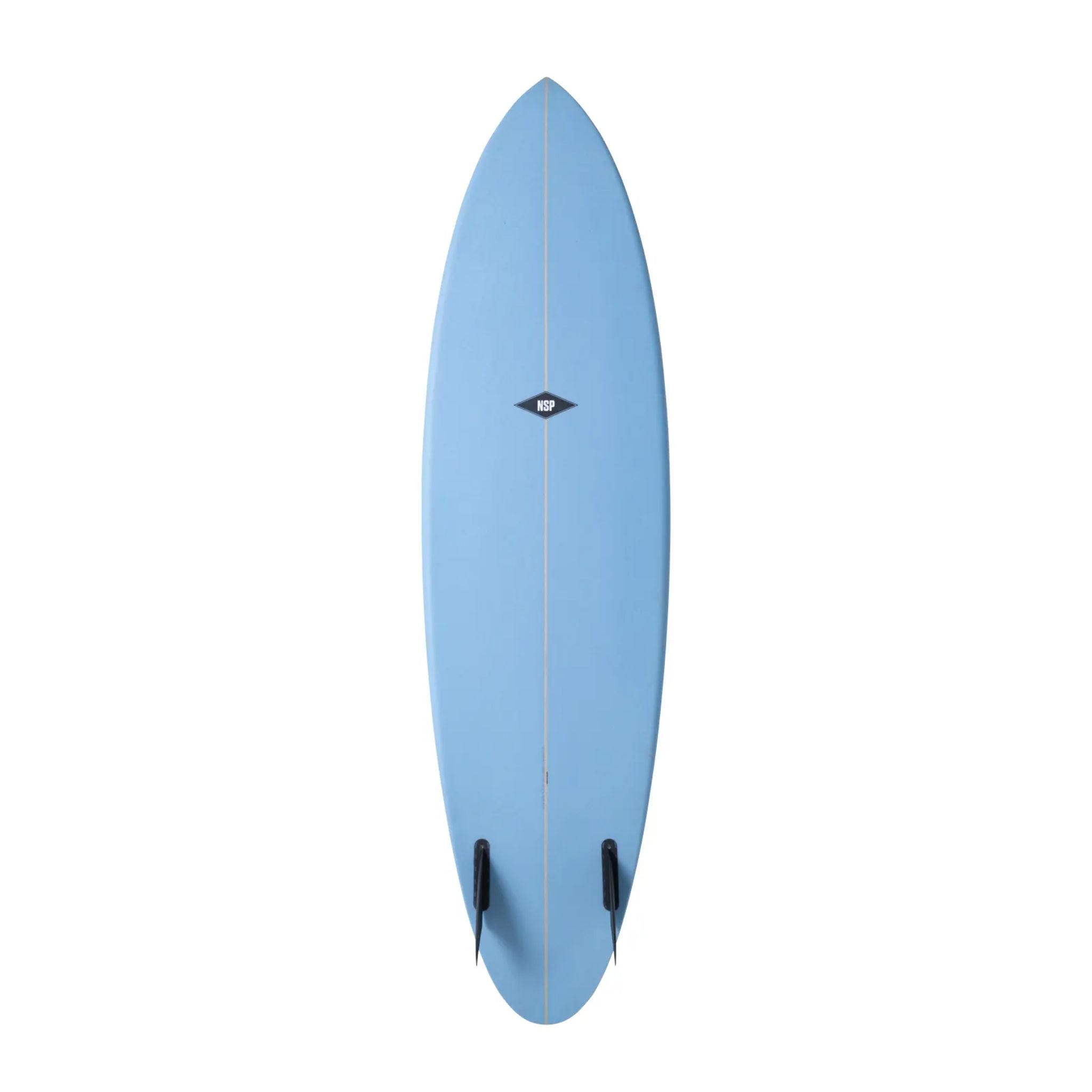 NSP Gemini Twin Fin Surfboard - PU - Futures BLUE 6-6