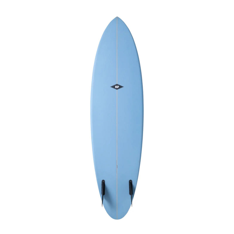 NSP Gemini Twin Fin Surfboard - PU - Futures BLUE 6-6