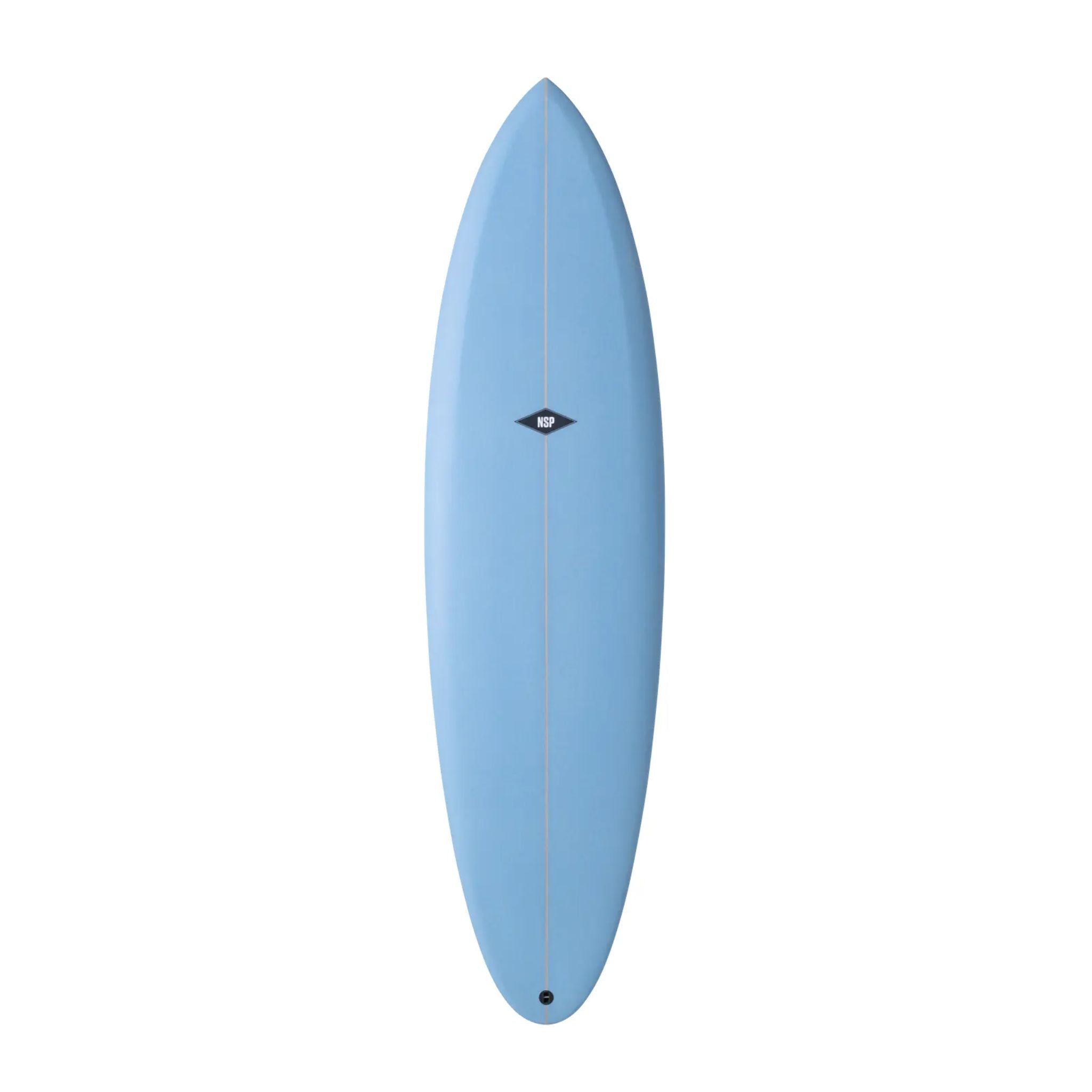 NSP Gemini Twin Fin Surfboard - PU - Futures BLUE 6-6