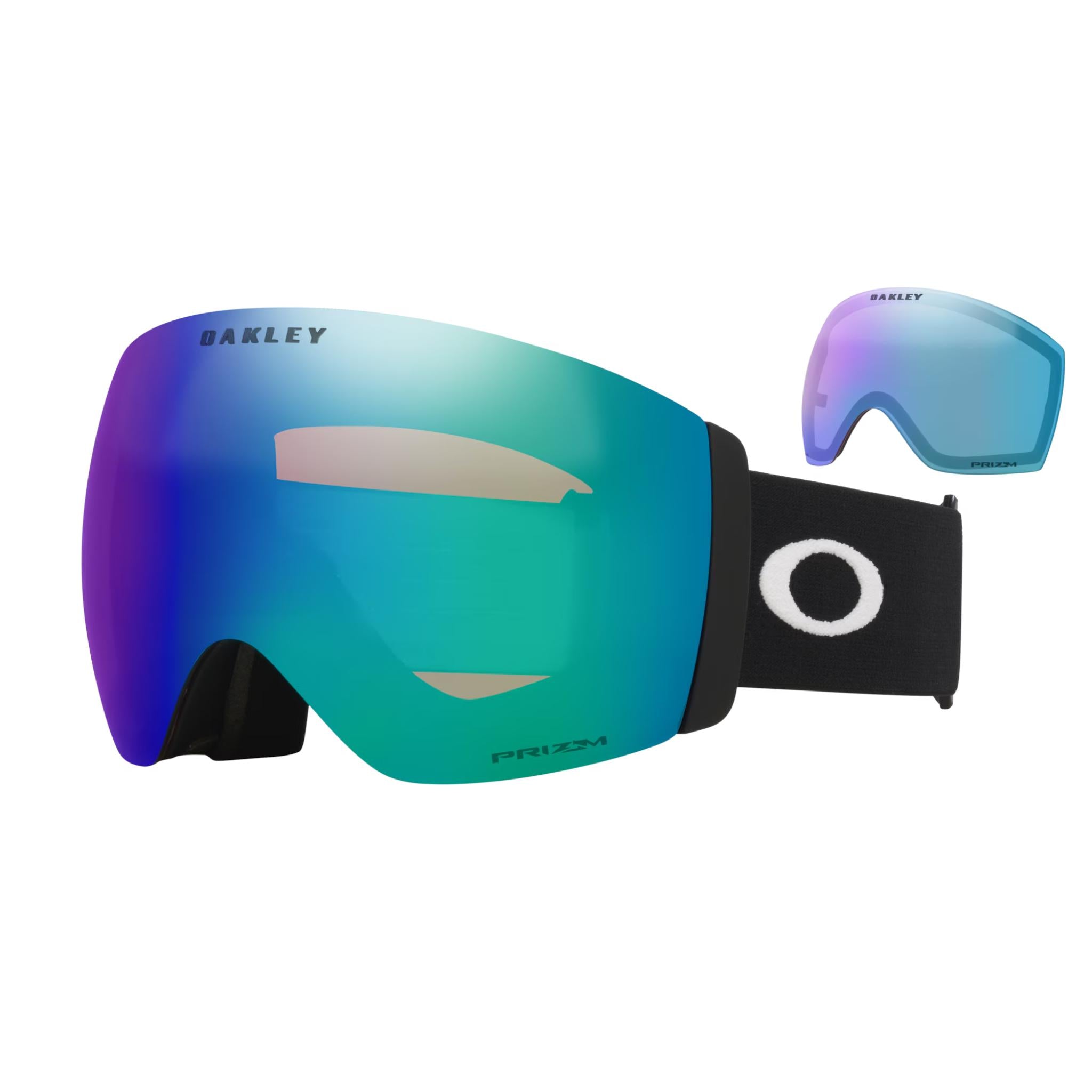 Oakley Flight Deck Pro L Goggles Matte Black W/ Prizm Argon & Prizm Iced