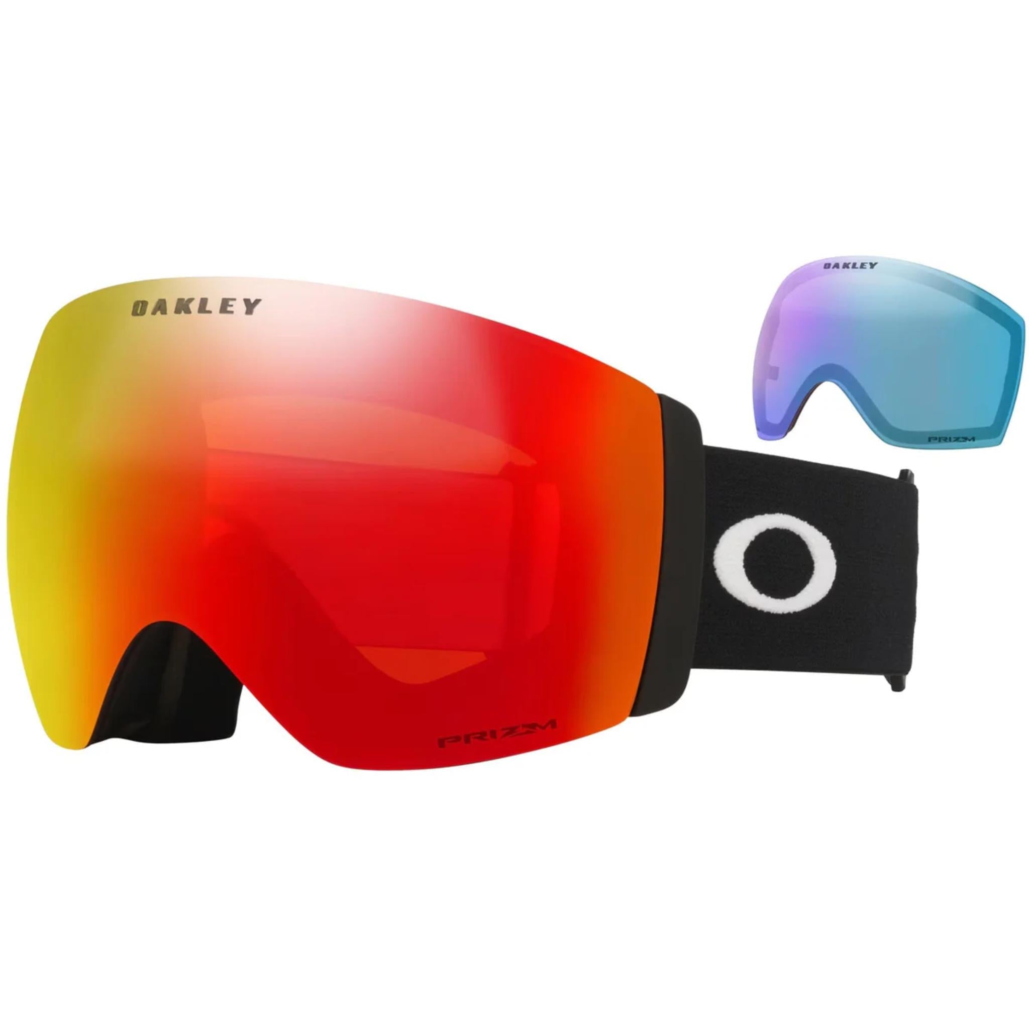 Oakley Flight Deck Pro L Goggle Matte Black W/ Prizm Torch + Prizm Iced Iridium