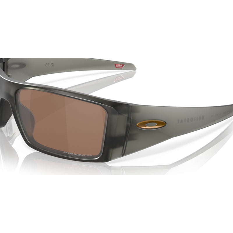 Oakley Heliostat Sunglasses Matte Grey Smoke W/Prizm Tungsten Polarised