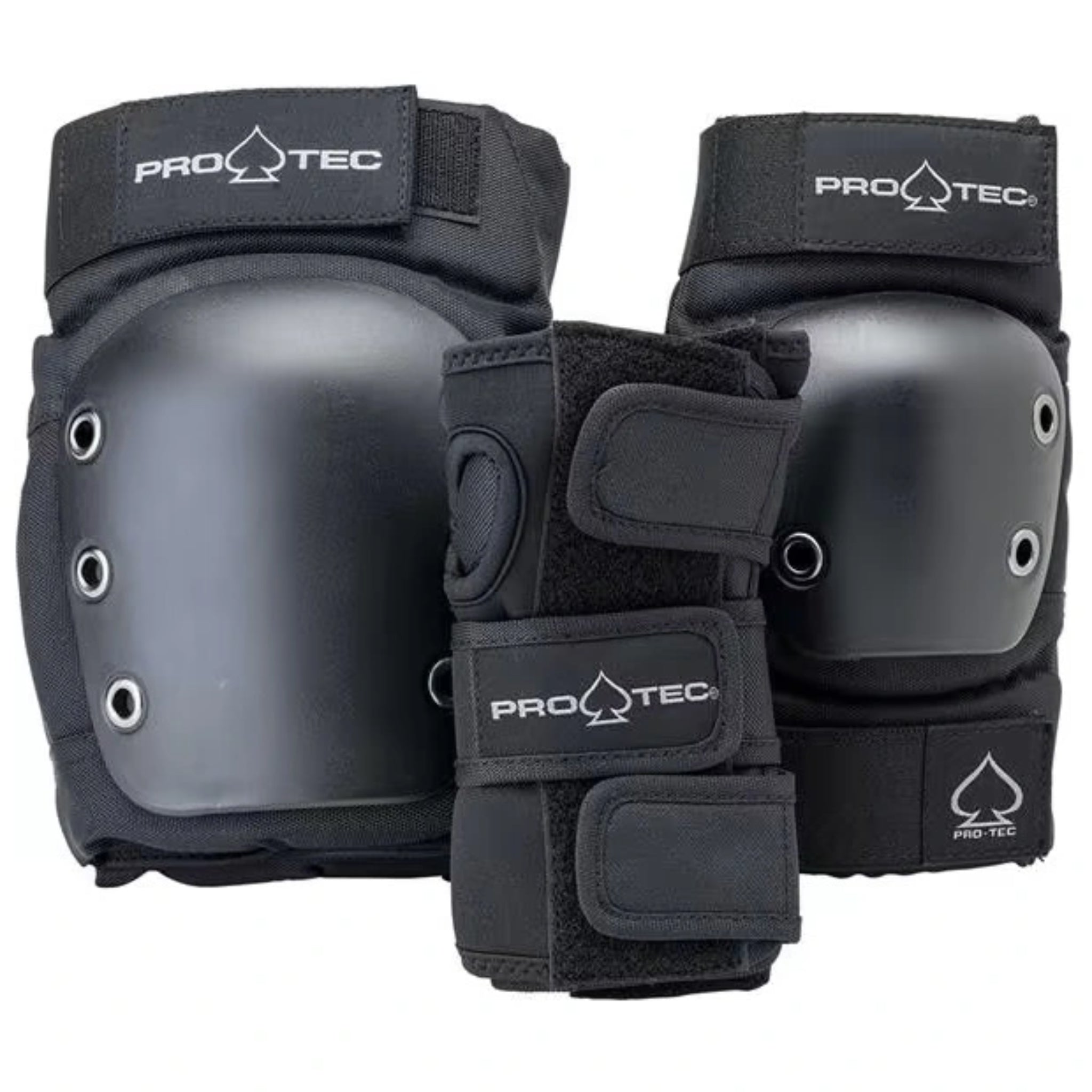 Protec Street Adult 3 Pack Protection - Black