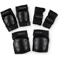 Protec Street Adult 3 Pack Protection - Black