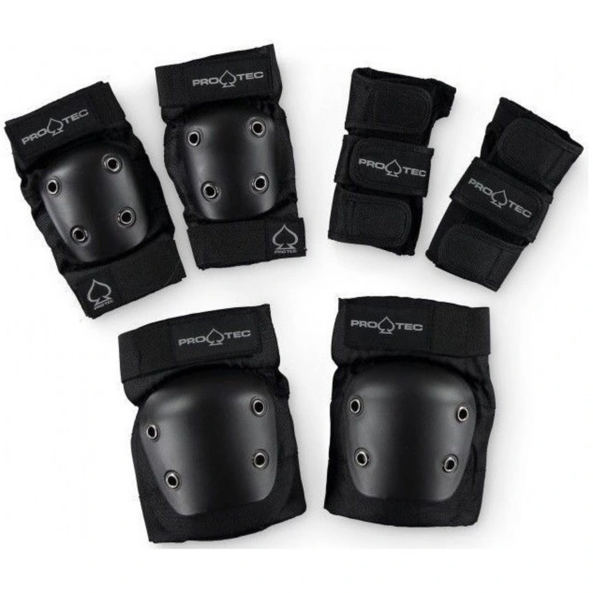 Protec Street Adult 3 Pack Protection - Black