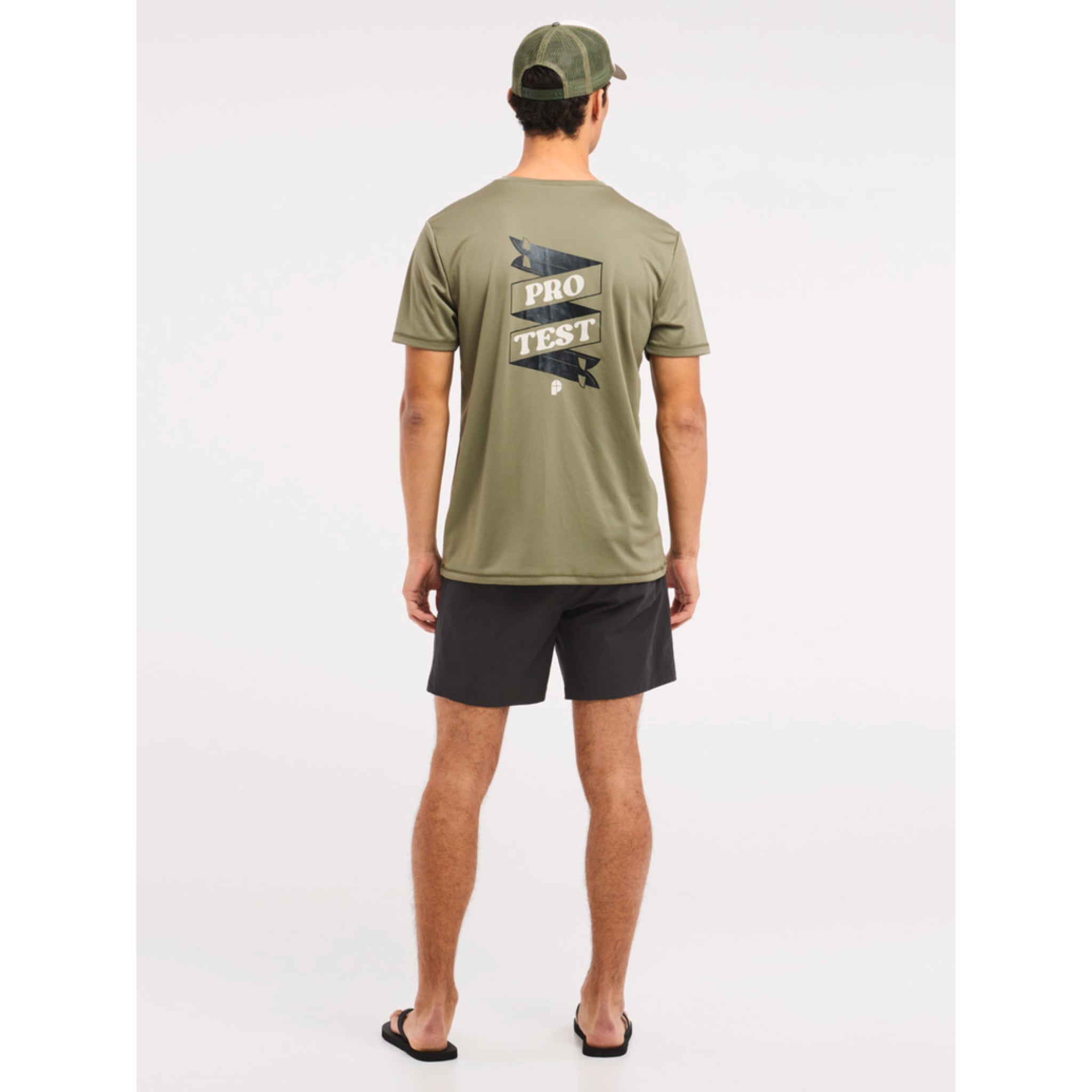 Protest Mens Preta Surf Tee