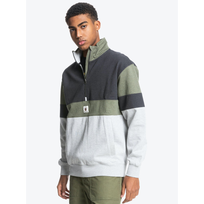 Quiksilver Colorblock Recycled Half Zip Fleece