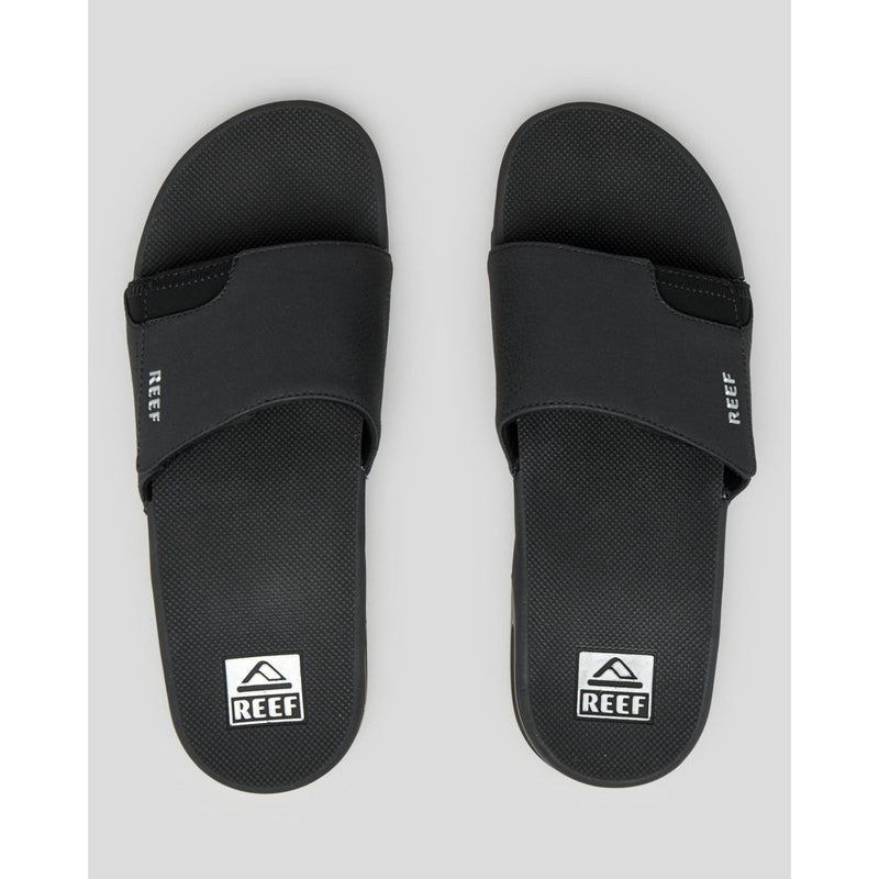 Reef Fanning Slide - Black Silver