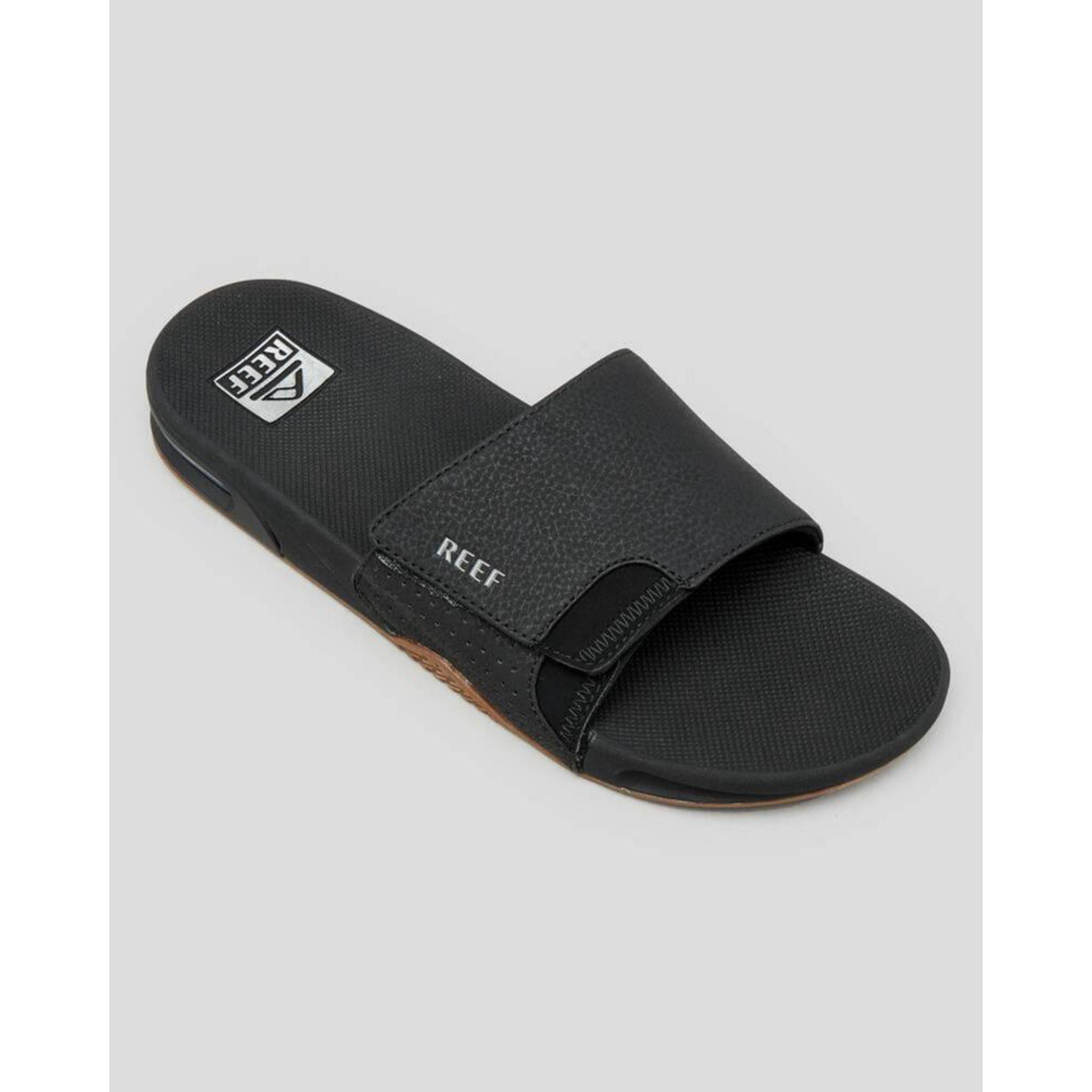 Reef Fanning Slide - Black Silver
