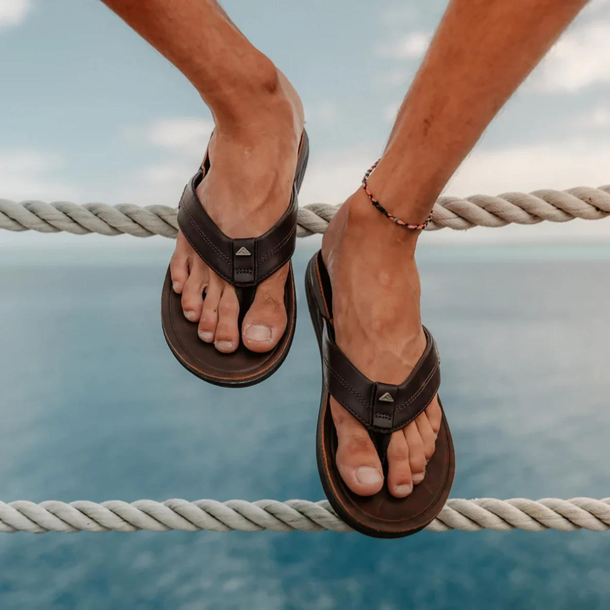 Reef Leather Offshore Thong
