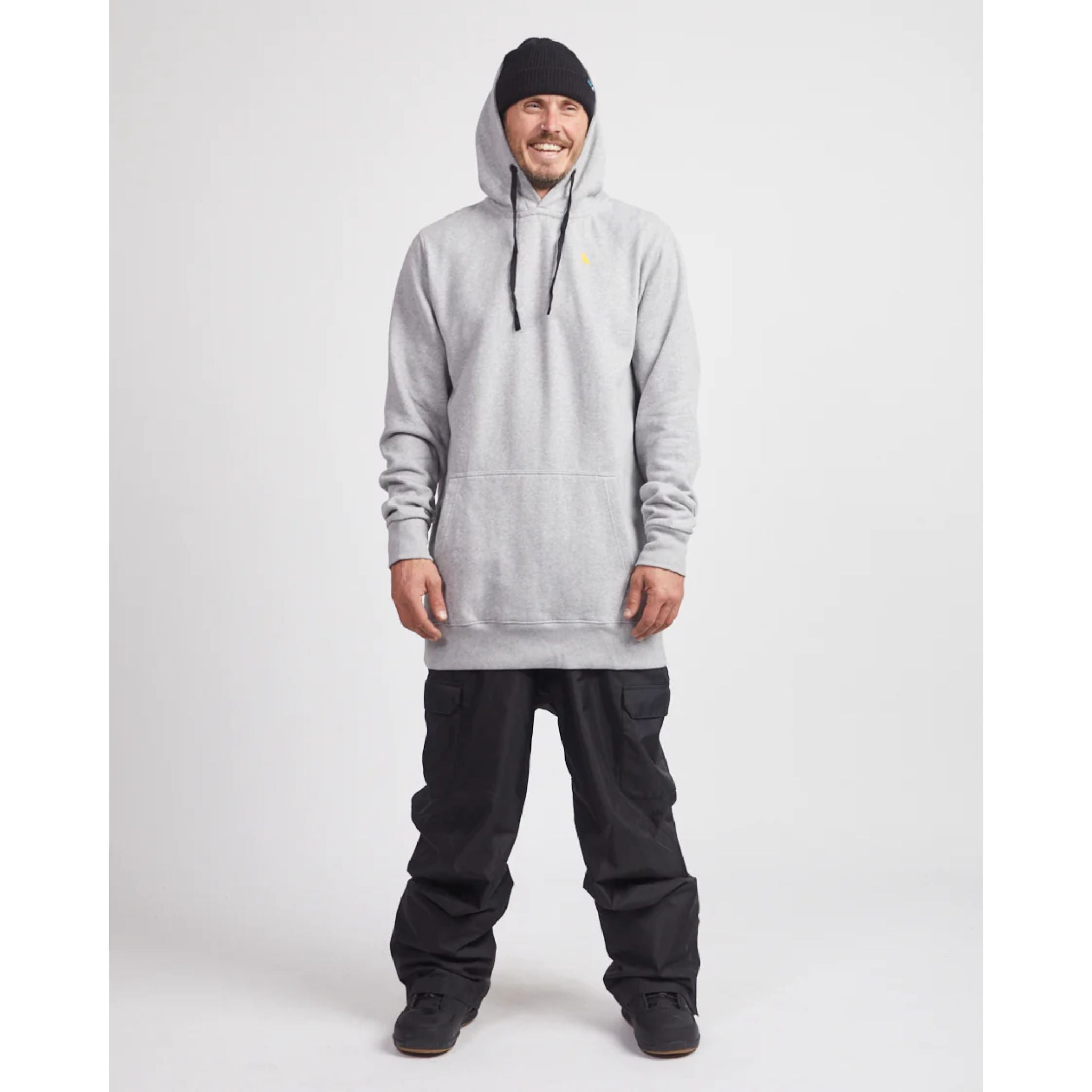 Yuki Relaxed Old Mate Hoodie - Grey Heather