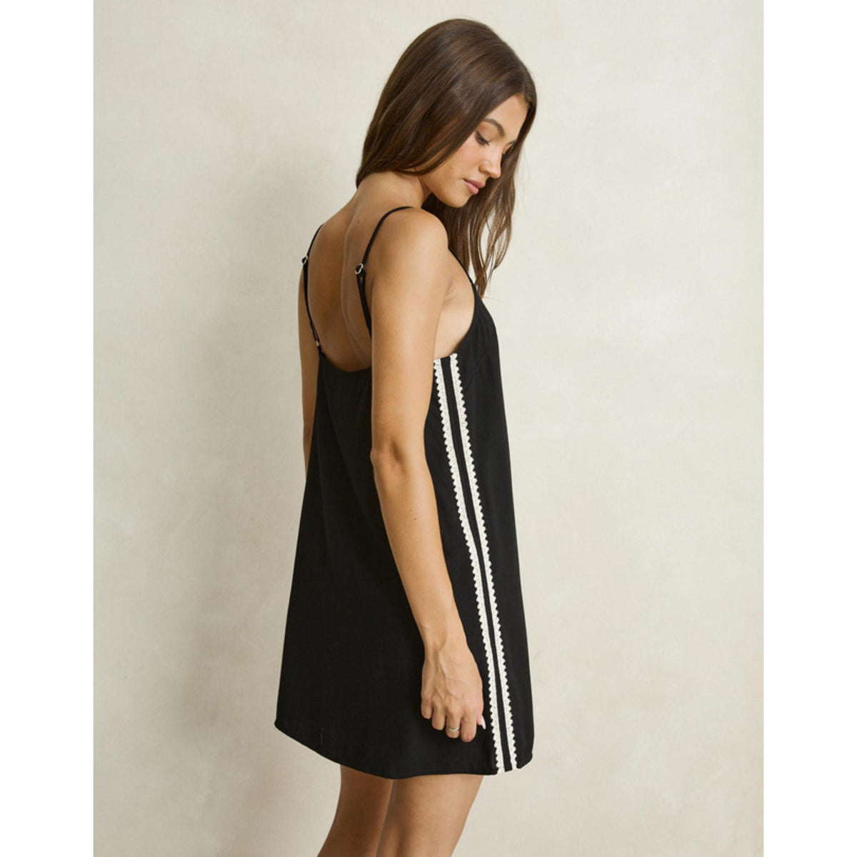 Rhythm Linen Lace Slip Mini Dress
