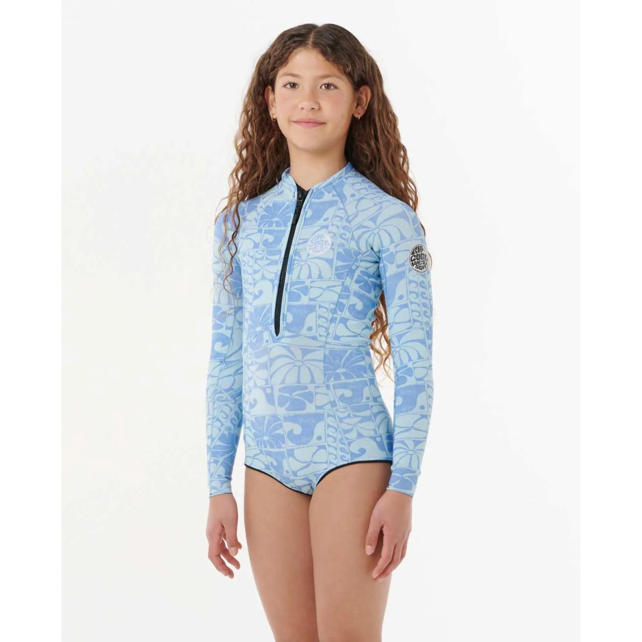 Rip Curl Kids G-Bomb 1.5mm Front Zip Long Sleeve Springsuit