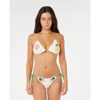 Rip Curl Luau Crochet Tie Side Cheeky Bikini Bottom