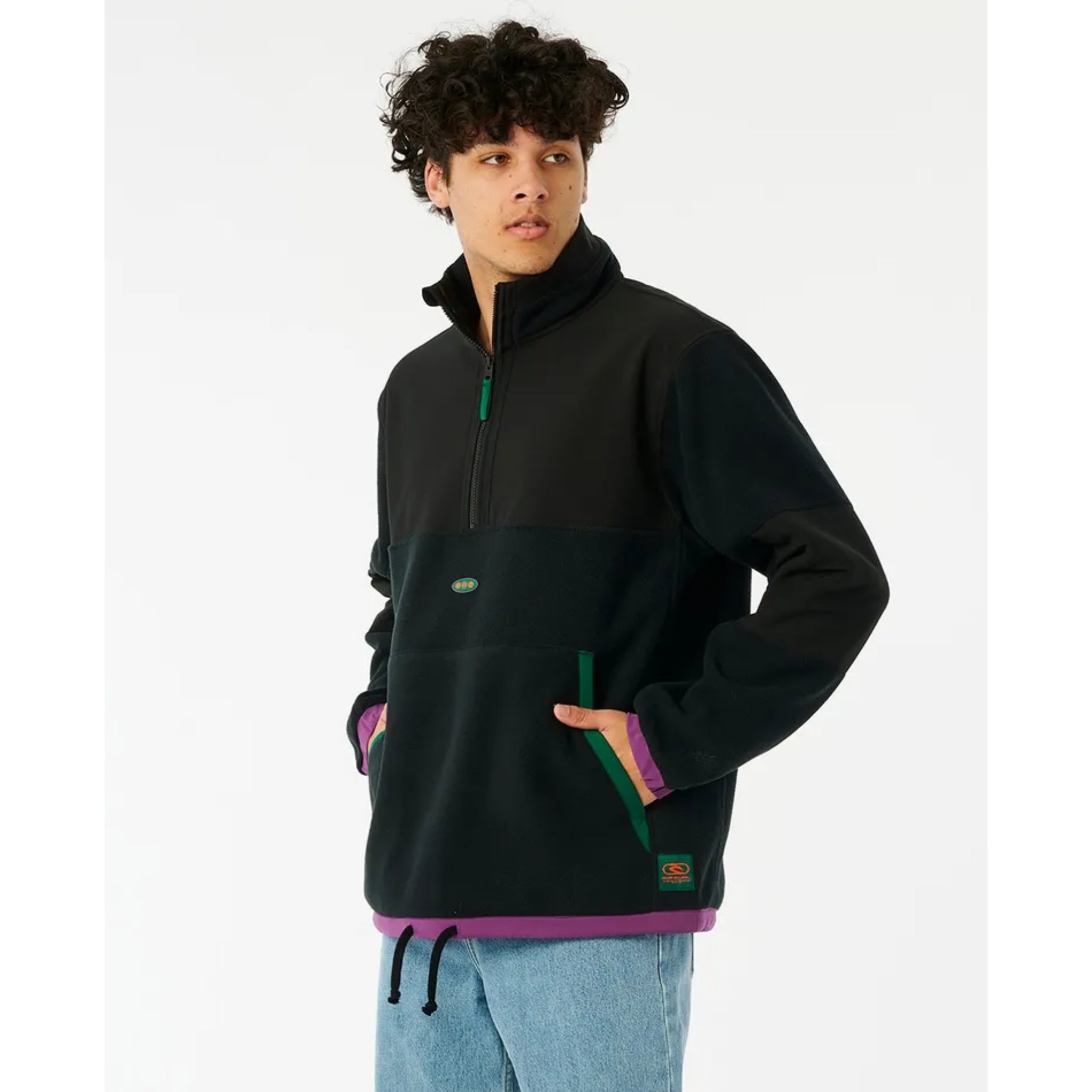 Rip Curl Mens Anti Series Archive 1/4 Zip Fleece