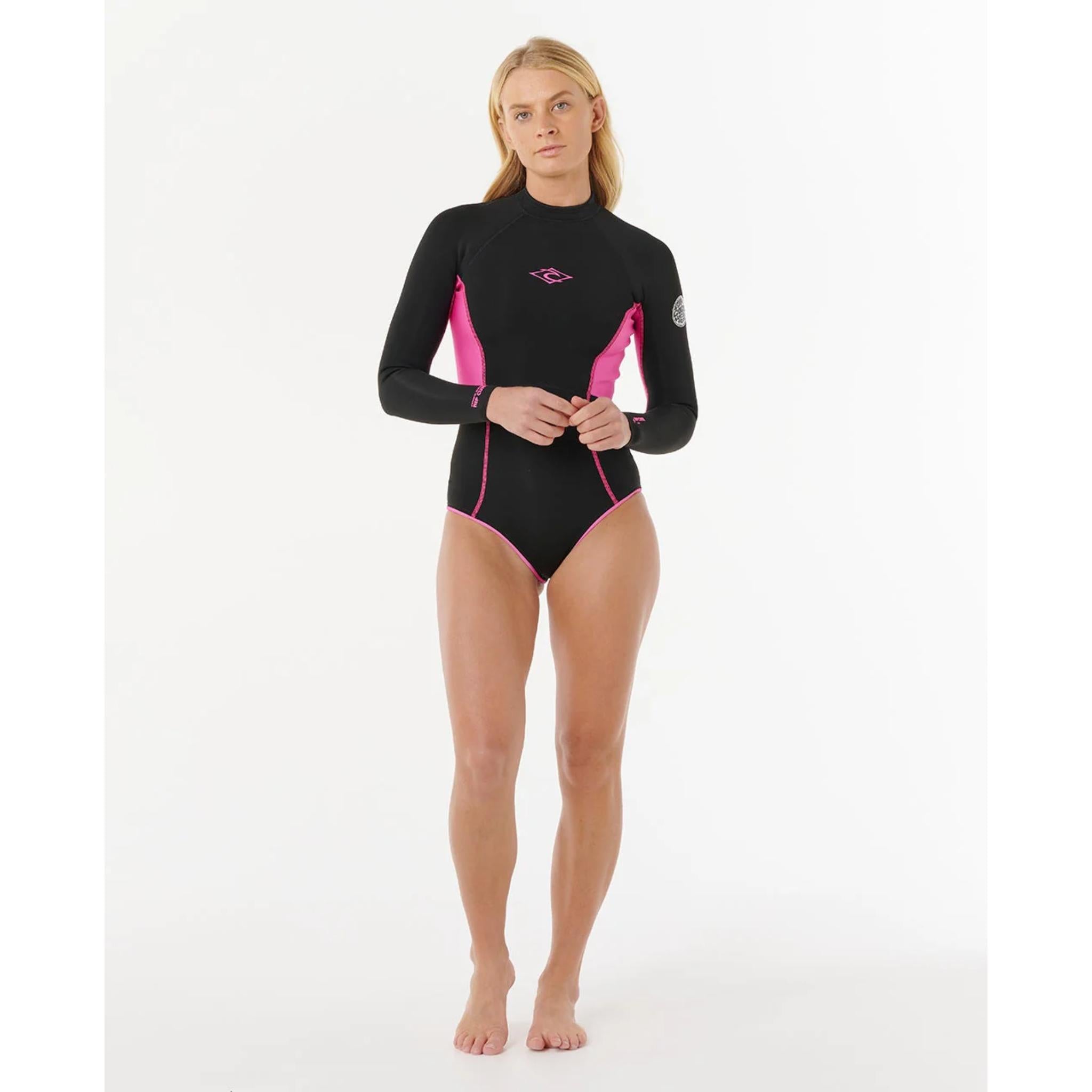 Rip Curl Stephanie Gilmore G-Bomb 1.5mm Long Sleeve Back Zip Good Coverage Springsuit