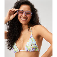Roxy Blumen Tiki Tri Bikini Top 