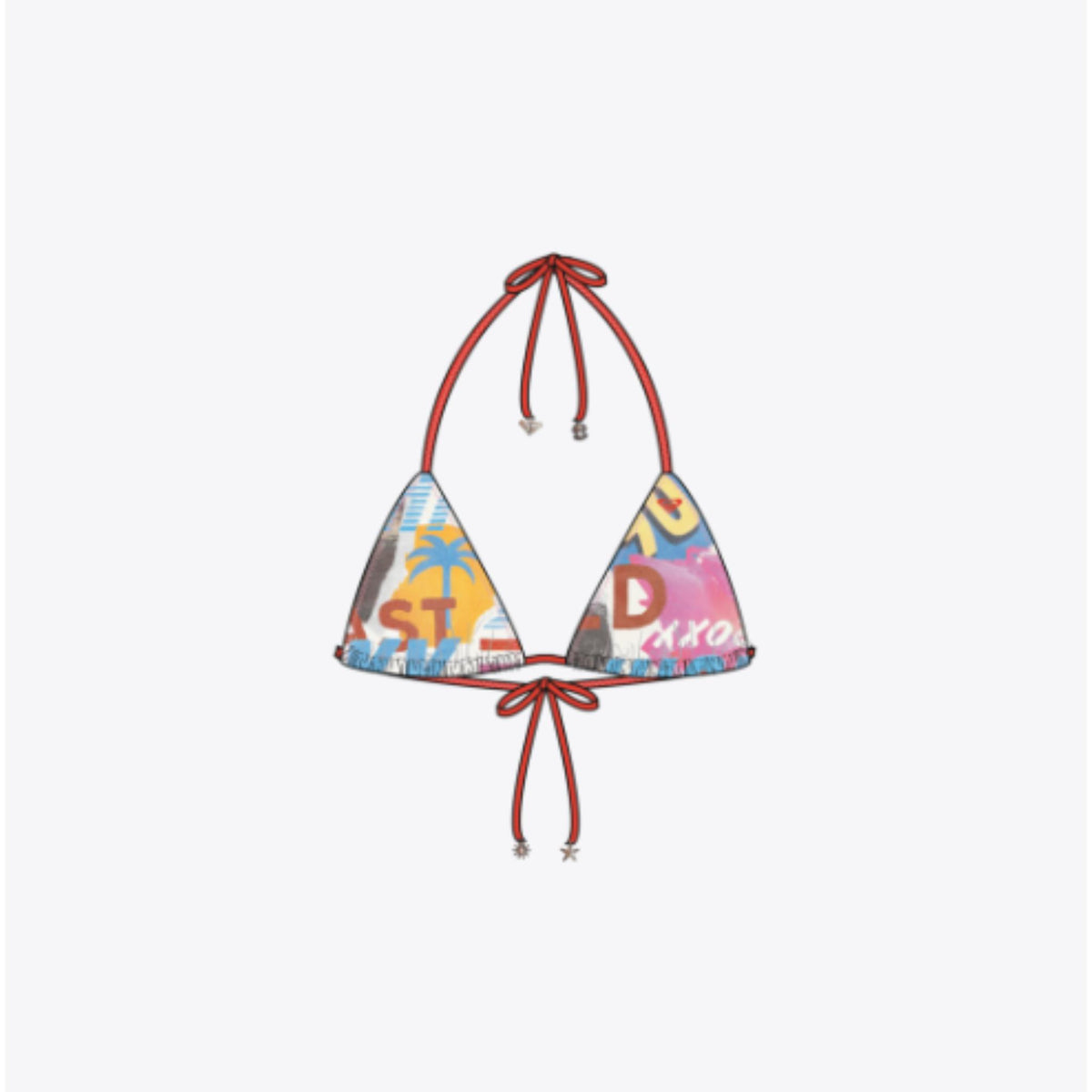 Roxy Bold Heart Mini Tiki Tri Bikini Top