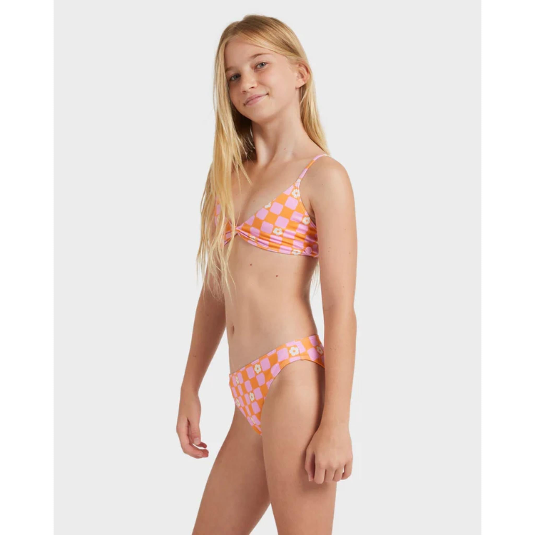 Roxy Flower Check Triangle Set