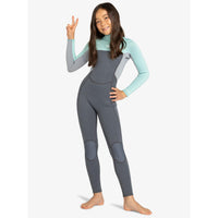 Roxy Girls Prologue Back Zip Steamer Wetsuit 