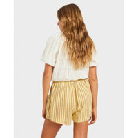 Roxy Mercado Stripe Elastic Waist Shorts