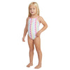 Roxy Girls Rainbow Check One Piece Swimsuit 