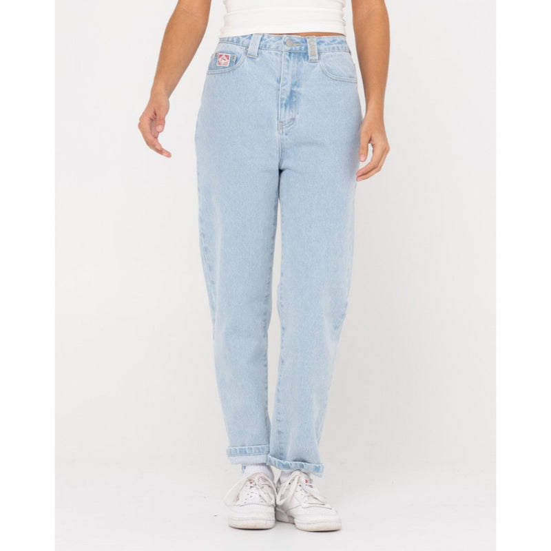 Rusty High Straight Mom Jean