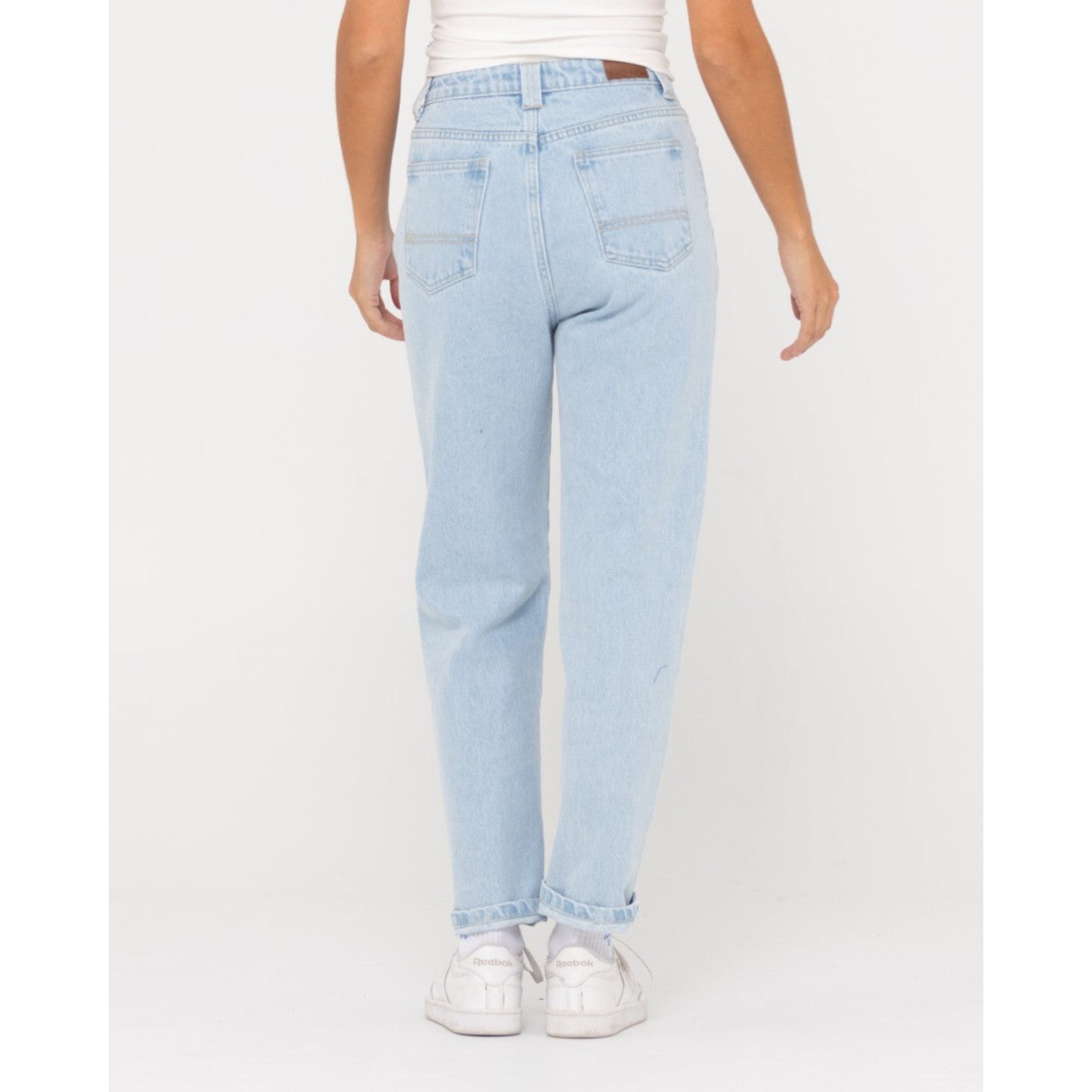 Rusty High Straight Mom Jean