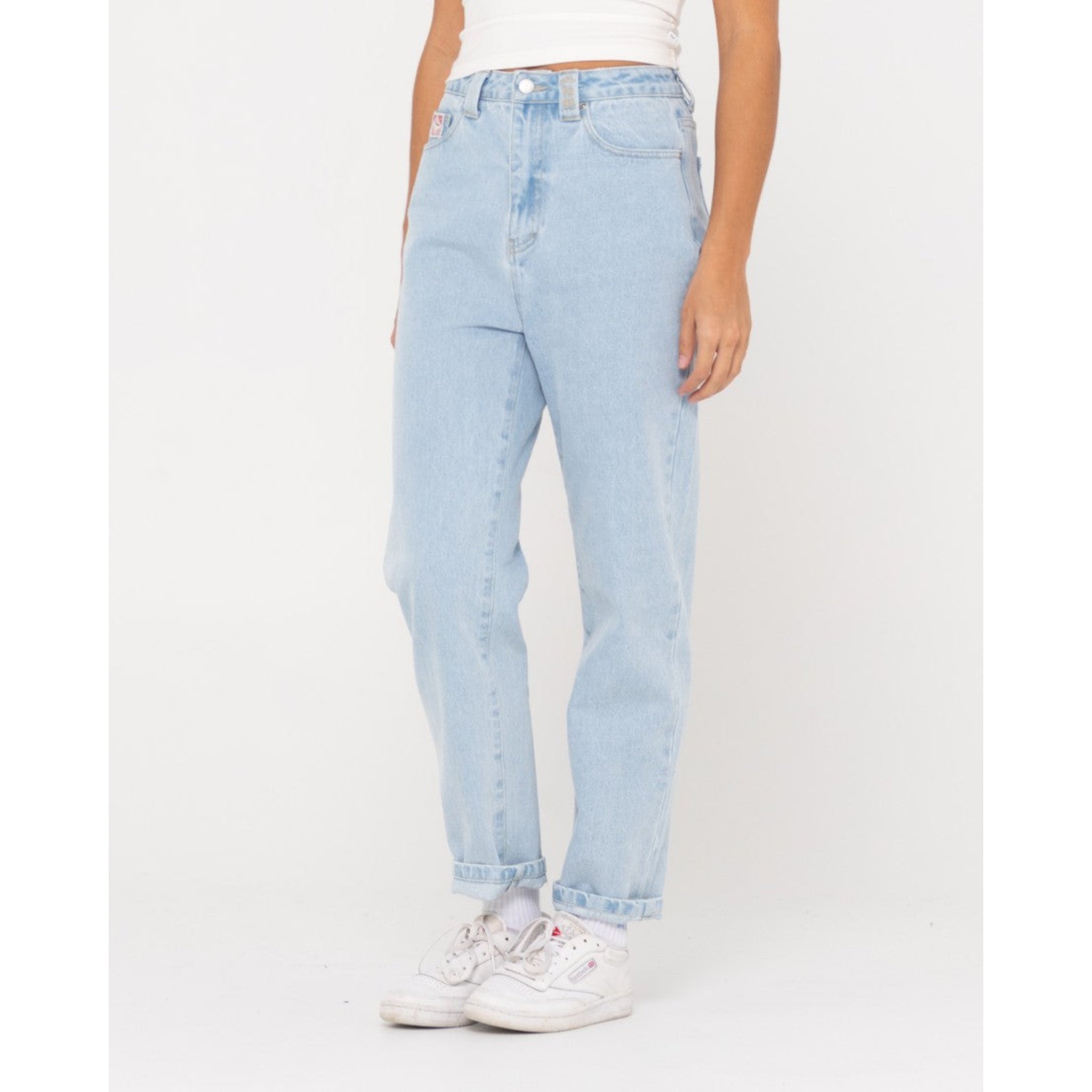 Rusty High Straight Mom Jean