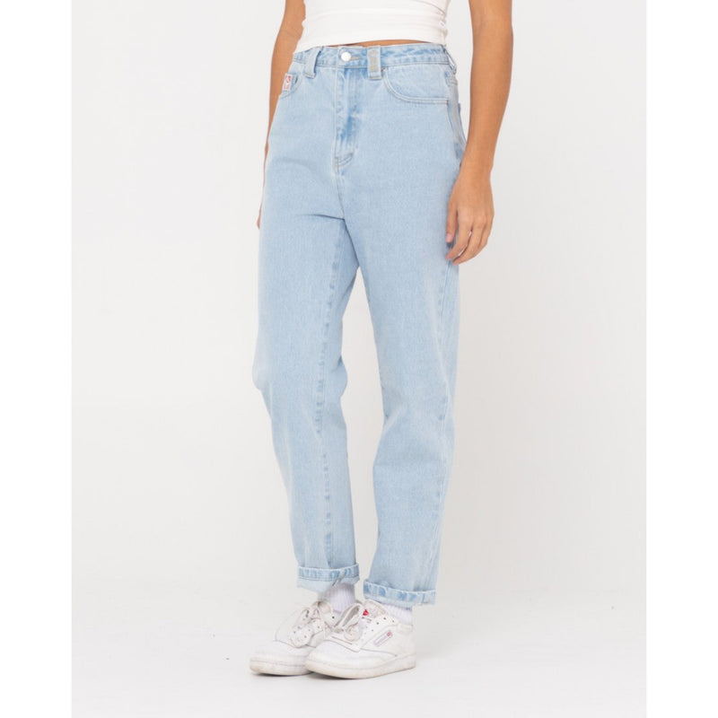 Rusty High Straight Mom Jean