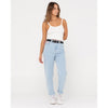 Rusty High Straight Mom Jean