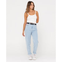 Rusty High Straight Mom Jean
