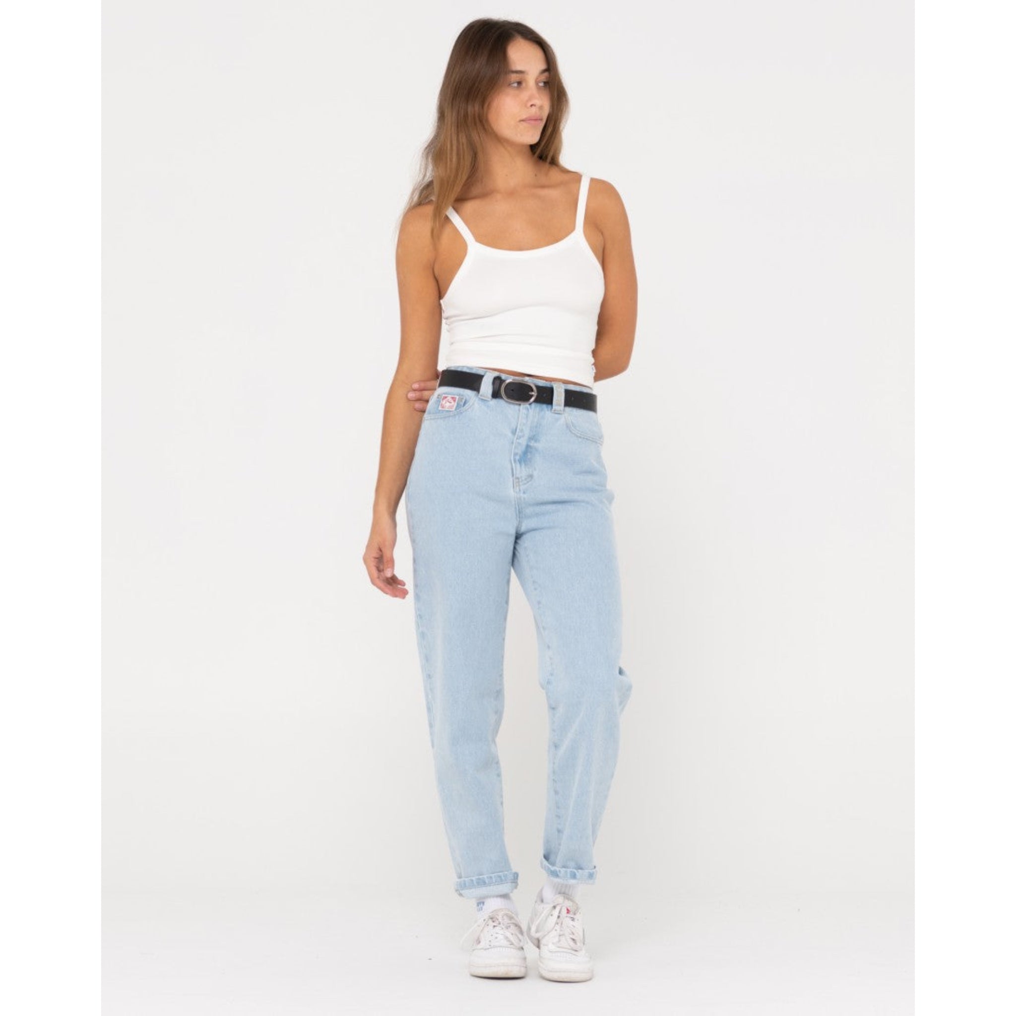 Rusty High Straight Mom Jean
