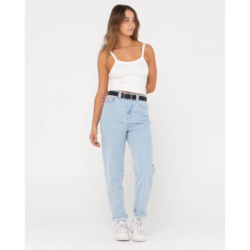 Rusty High Straight Mom Jean
