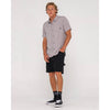 Rusty Razor Blade SS Rayon Shirt