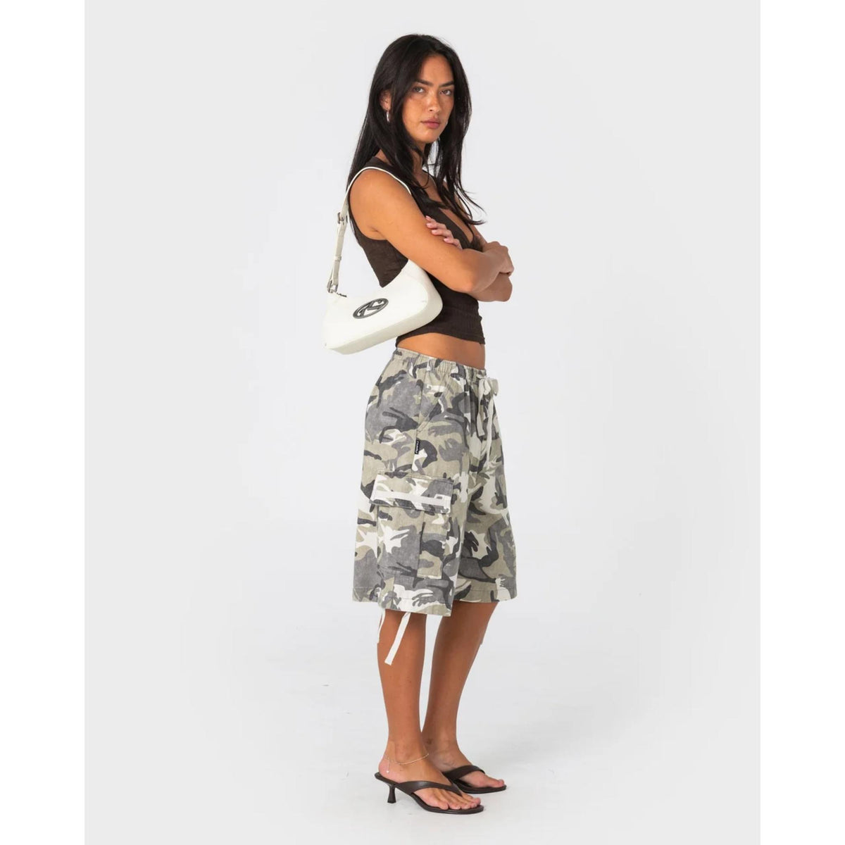 Rusty River Camo Low Rise Baggy Cargo Short
