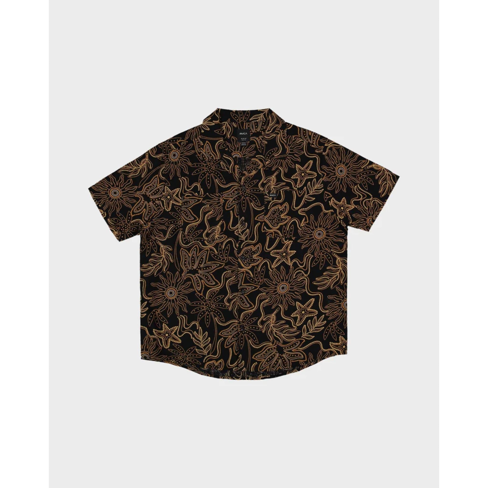 RVCA Mens After Hours Short Sleeve Shirt