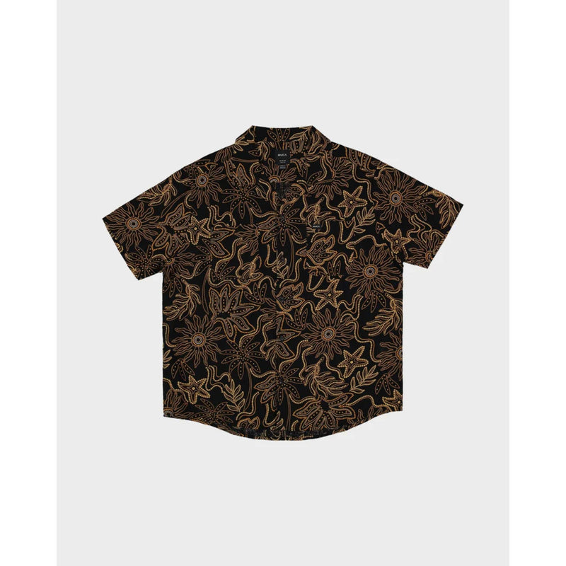 RVCA Mens After Hours Short Sleeve Shirt