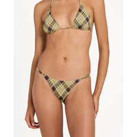 RVCA Boulevard Plaid Ultra Skimpy Bikini Bottom